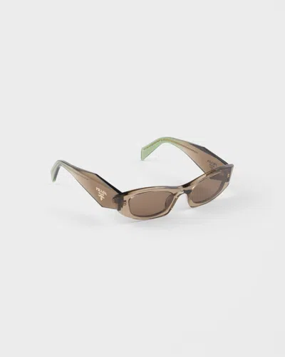 Prada Symbole Sunglasses In Brown