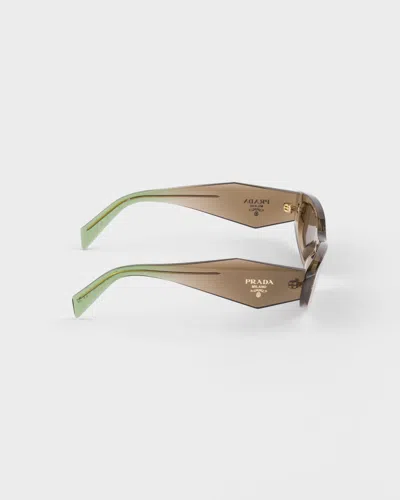 Prada Symbole Sunglasses In Brown