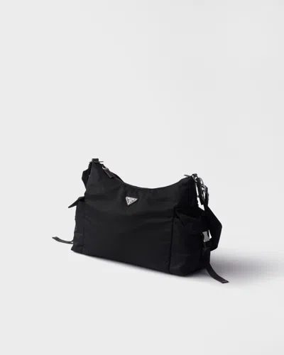 Prada Explore Side-pockets Messenger Bag In Black
