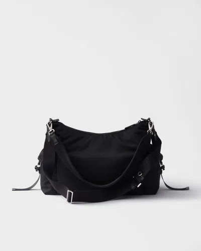 Prada Explore Side-pockets Messenger Bag In Black