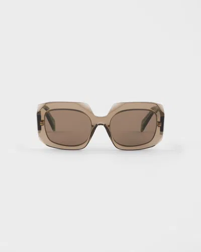 Prada Symbole Sunglasses In Brown