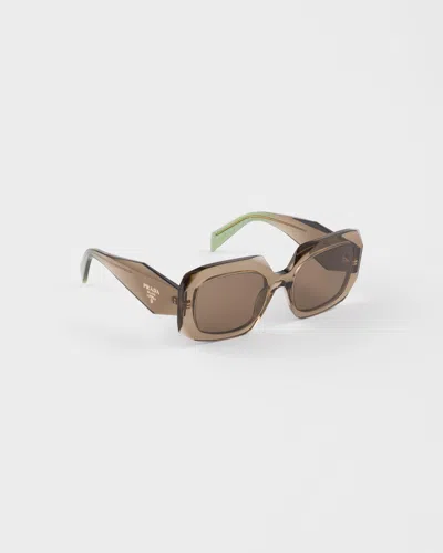 Prada Symbole Sunglasses In Brown