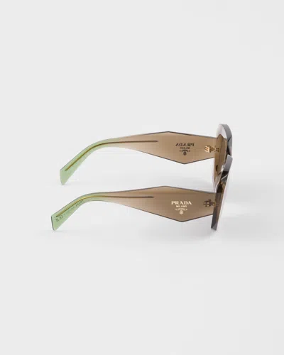 Prada Symbole Sunglasses In Brown