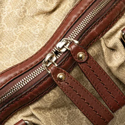 Pre-owned Gucci Gg Canvas Beige Brown Gg Canvas Handbag Shoulder Bag ()