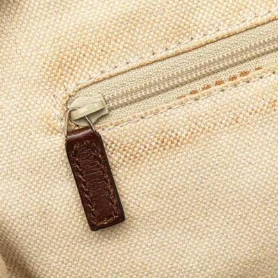 Pre-owned Gucci Gg Canvas Beige Brown Gg Canvas Handbag Shoulder Bag ()
