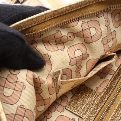 Pre-owned Gucci Gg Canvas Beige Gg Canvas Shoulder Bag () In Sand