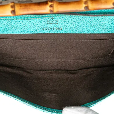 Pre-owned Gucci Gg Canvas Blue Brown Gg Canvas Shoulder Bag () In Multi