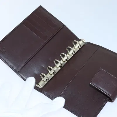 Pre-owned Gucci Ssima Brown Canvas Wallet  ()