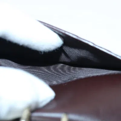 Pre-owned Gucci Ssima Brown Canvas Wallet  ()