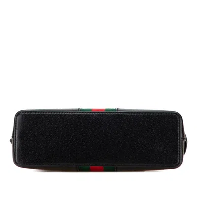 Pre-owned Gucci Sherry Line Black Leather Shoulder Bag ()