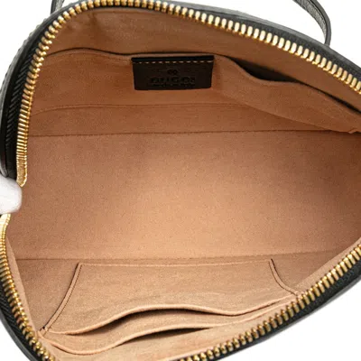 Pre-owned Gucci Sherry Line Black Leather Shoulder Bag ()