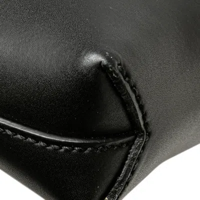 Pre-owned Gucci Sherry Line Black Pvc Leather Shoulder Bag ()