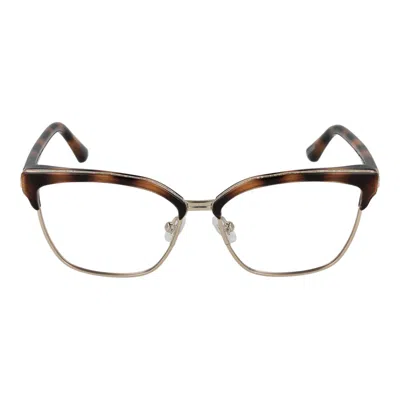 Guess Brown Plastic Glasses Women's (frames) In Brown