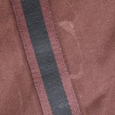 Pre-owned Hermes Black Bordeaux Canvas Handbag Tote Bag () In Multi