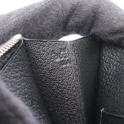Pre-owned Hermes Black Epsom Leather Long Wallet (bi-fold) ()
