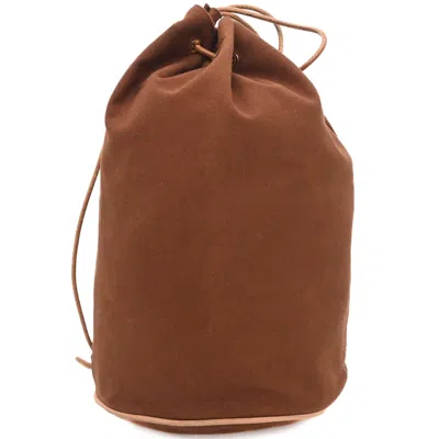 Pre-owned Hermes Brown Cotton Shoulder Bag ()