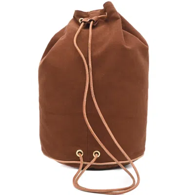 Pre-owned Hermes Brown Cotton Shoulder Bag ()