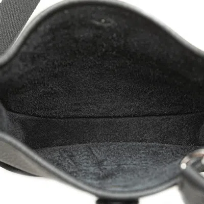 Pre-owned Hermes Evelyne Black Taurillon Clemence Leather Shoulder Bag ()