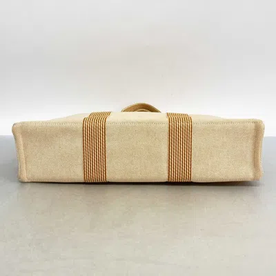 Pre-owned Hermes Orange Canvas Tote Bag ()