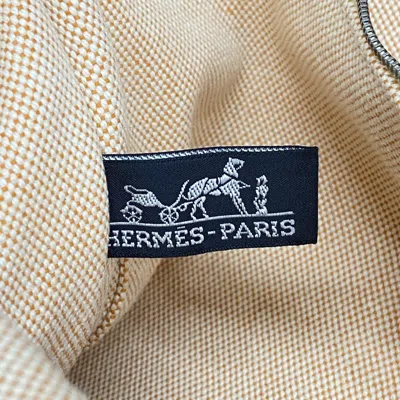Pre-owned Hermes Orange Canvas Tote Bag ()