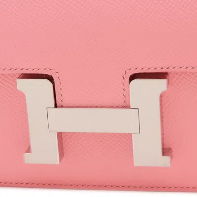Pre-owned Hermes Pink Rose Confetti Epsom Leather Shoulder Bag ()