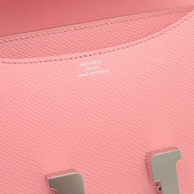 Pre-owned Hermes Pink Rose Confetti Epsom Leather Shoulder Bag ()