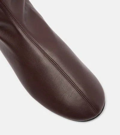 Proenza Schouler Tee Stretch Leather Over-the-knee Boots In Brown