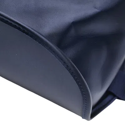 Pre-owned Hermes Sherpa Green Navy Nylon Backpack () In Multi