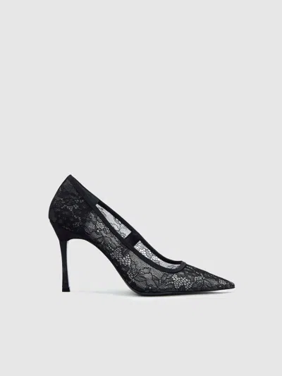 Reformation Joelle Heeled Pump In Black