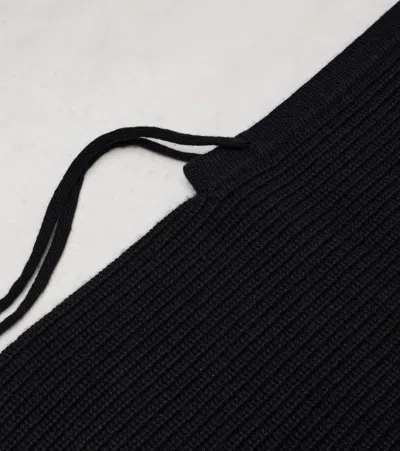 Prada Ribbed-knit Wool And Cashmere Ski Mask In Black