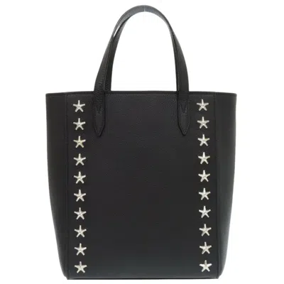 Pre-owned Jimmy Choo Black Leather Tote Bag ()