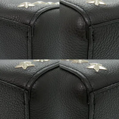 Pre-owned Jimmy Choo Black Leather Tote Bag ()