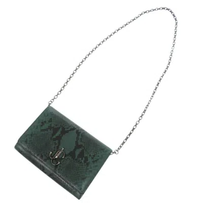 Pre-owned Jimmy Choo Green Leather Shoulder Bag ()