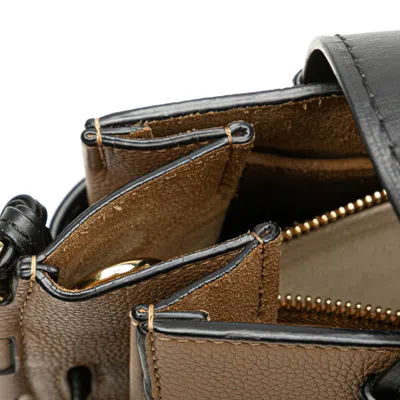 Pre-owned Loewe Black Leather Handbag Shoulder Bag ()