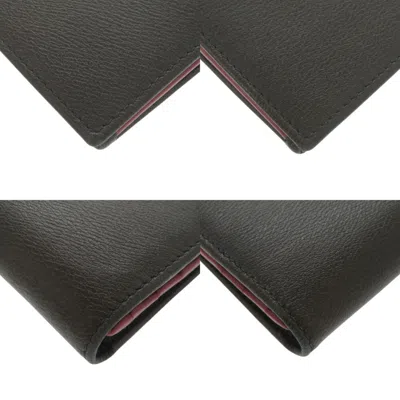 Pre-owned Loewe Black Leather Long Wallet (bi-fold) ()