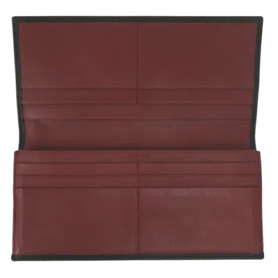 Pre-owned Loewe Black Leather Long Wallet (bi-fold) ()