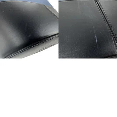 Pre-owned Loewe Black Navy Leather Shoulder Bag () In Multi