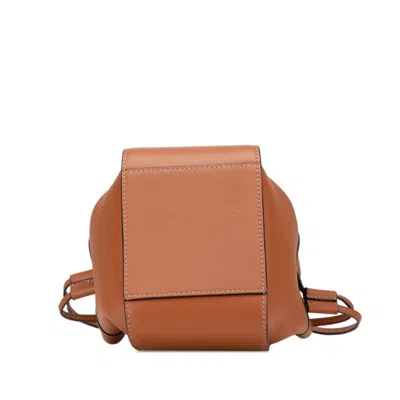 Pre-owned Loewe Hammock Brown Leather Handbag Shoulder Bag ()