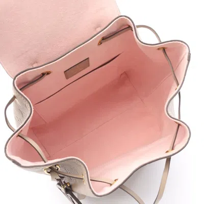 Pre-owned Louis Vuitton Beige Monogram Empreinte Leather Backpack () In Sand