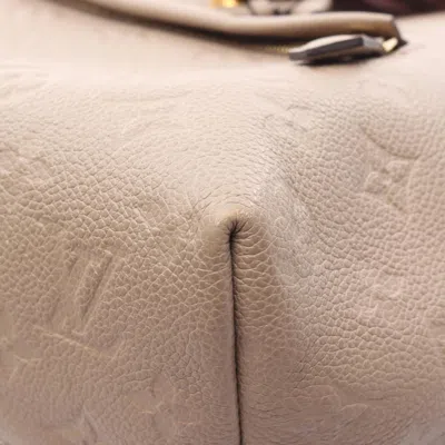 Pre-owned Louis Vuitton Beige Monogram Empreinte Leather Backpack () In Sand
