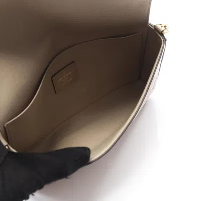 Pre-owned Louis Vuitton Beige Monogram Empreinte Leather Pochette Shoulder Bag () In Sand