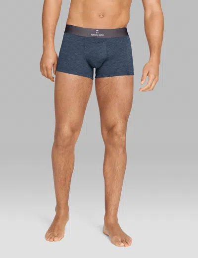 Tommy John Men's Second Skin Square Cut 2" Boxer Brief In Blue