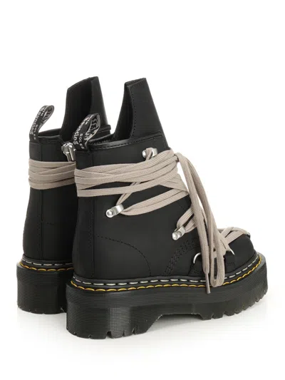 Dr. Martens X Rick Owens 1460 Megalace Boots Black In Black
