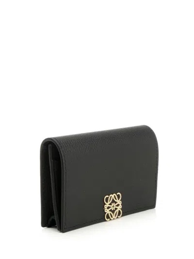 Loewe Anagram Business Cardholder Wallets Black In Black