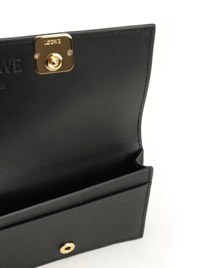 Loewe Anagram Business Cardholder Wallets Black In Black