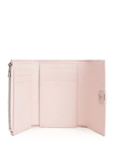 Loewe Anagram Small Vertical Wallet Wallets Black In Pink