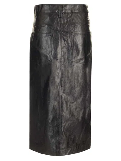 Isabel Marant Étoile Marant Etoile Angele Midi Skirt In Black