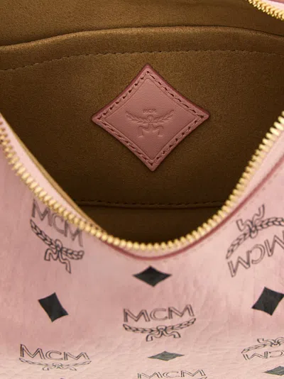Mcm Aren Crescent Hobo Shoulder Bags Pink In Pink
