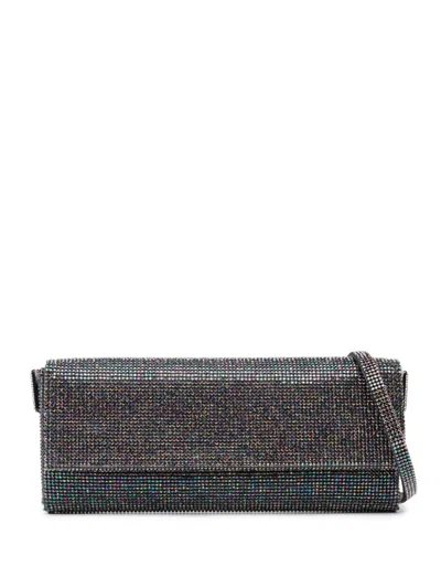 Benedetta Bruzziches Rhinestones Shoulder Bag In Black