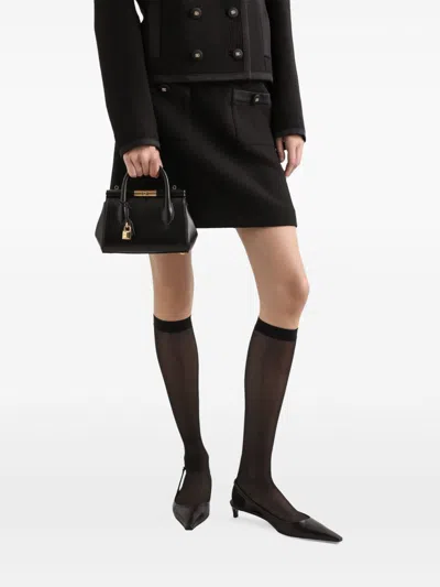 Dolce & Gabbana Mini Marlene Day Top Handle Bag In Black